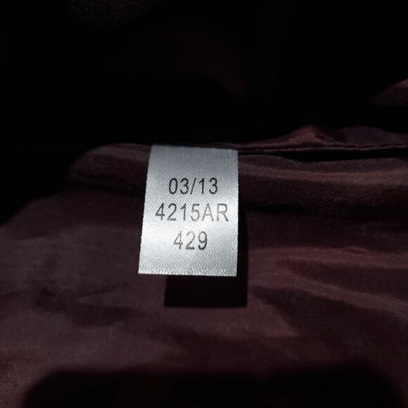 Biker Vest Rag Cie Full Zip Burgendy Flux Leather Moto Gillet Size M - Picture 9 of 11